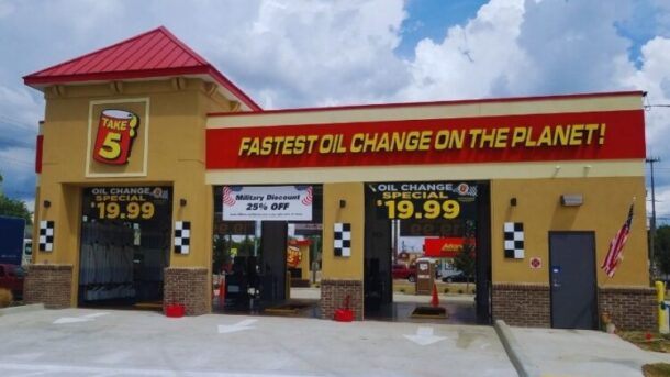 how much take 5 oil change cost